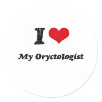 I heart My Oryctologist Sticker