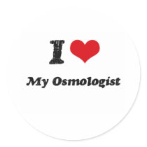 I heart My Osmologist Stickers