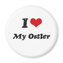 I heart My Ostler Fridge Magnets