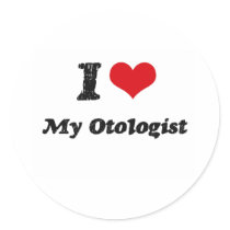 I heart My Otologist Stickers