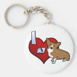 I Heart my Pembroke Welsh Corgi Keychain