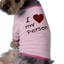 I Heart My Person Dog Shirt pet clothing by RoamingRosie I Heart My Person Dog Shirt pet clothing