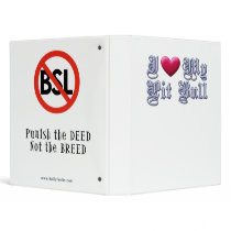 I Heart My Pit Bull Anti-BSL Binder by BullyForUs I Heart My Pit Bull Anti-BSL Binder