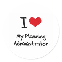 I heart My Planning Administrator Stickers