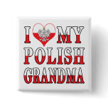 I Heart My Polish Grandma buttons