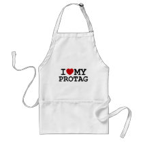 I Heart My Protag aprons