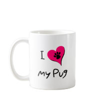 I heart my Pug Mug
