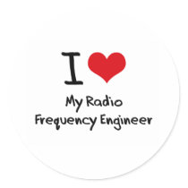 I heart My Radio Frequency Engineer Stickers