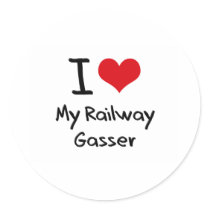 I heart My Railway Gasser Sticker