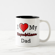 I Heart My Republican Dad Mug