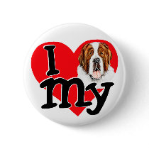 I (heart) my Saint Bernard Buttons