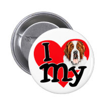 I (heart) my Saint Bernard buttons