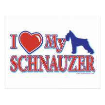 I Heart My Schnauzer Post Card