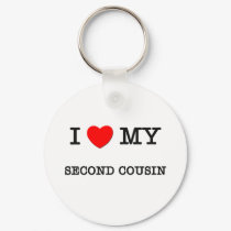 I Heart My SECOND COUSIN keychains by ilovemyshirt I Heart My SECOND COUSIN keychains