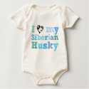 I (heart) my Siberian Husky organic baby t-shirts by paperlantern I (heart) my Siberian Husky organic baby t-shirts