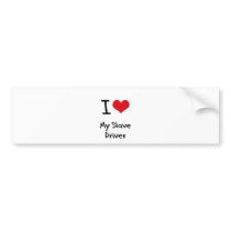 I heart My Slave Driver Bumper Sticker
