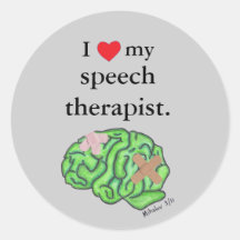 I [heart] my speech therapist stickers