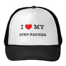 I Heart My STEP-FATHER Mesh Hat