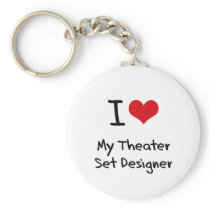 I heart My Theater Set Designer Keychains