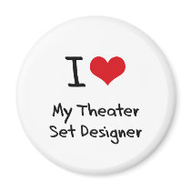 I heart My Theater Set Designer Magnets