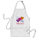 I Heart My Triplets Apron