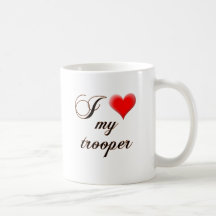 I "heart" My Trooper Coffee Mugs