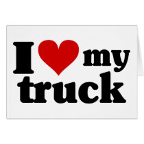 I Heart My Truck Cards