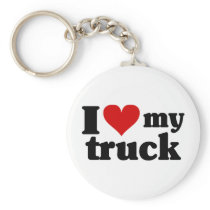 I Heart My Truck Keychain