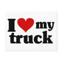 I Heart My Truck Postcards