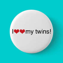 I Heart My Twins buttons by Scrappintwins I Heart My Twins buttons
