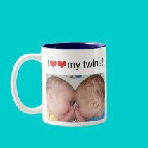 I Heart My Twins Photo Mug