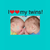 I heart my twins photo shirt
