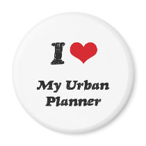 I heart My Urban Planner Magnet