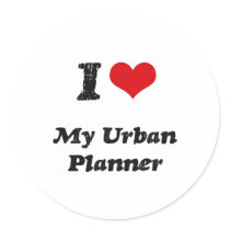 I heart My Urban Planner Stickers