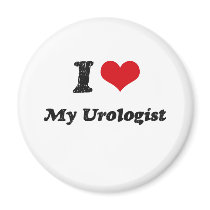 I heart My Urologist Refrigerator Magnet