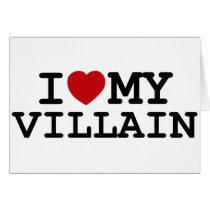 I Heart My Villain Greeting Card
