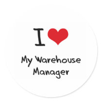 I heart My Warehouse Manager Sticker