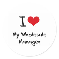 I heart My Wholesale Manager Stickers