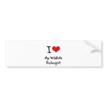 I heart My Wildlife Biologist Bumper Sticker