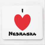 I Heart Nebraska Mousepad
