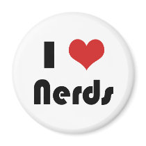 I heart Nerds magnets