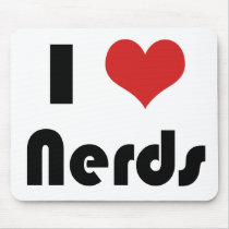 I heart Nerds mousepads by EllesPlanet I heart Nerds mousepads