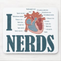 I Heart NERDS Mousepad