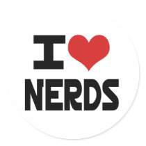 I heart Nerds stickers by EllesPlanet I heart Nerds stickers