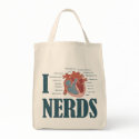 I Heart NERDS Tote Bag