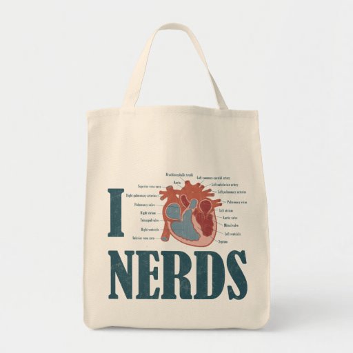 I Heart NERDS Tote Bag