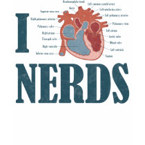 I Heart NERDS t-shirts