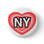 I heart New York. I love New York. I heart NY. NYC buttons