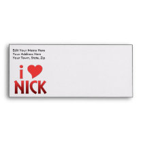 I Heart Nick Envelope