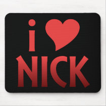 I Heart Nick Fan Mousepad